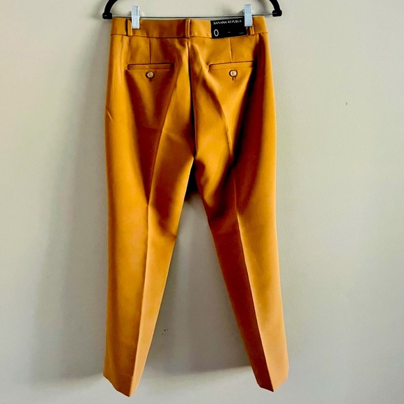 Banana Republic Avery Mid-rise Straight Ankle Length Pant in Camel, Size 0, New - Picture 2 of 9